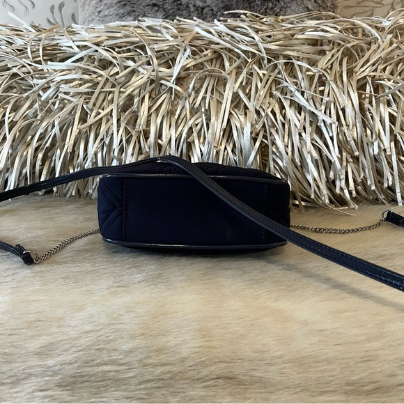 VERA BRADLEY Classic Navy Microfiber Chain Strap Crossbody Mini Shoulder Bag - Picture 10 of 12